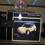 The showroom doubles as a Disco on the weekend.