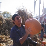 Anthony picks out a 17 pounder.