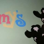 A lovely wall decoration at Amy's. What wasn't lovely was the haughty attitude of the servers. 