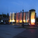 The lights playing interesting tricks