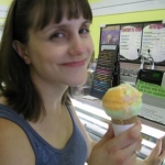 Jenny and her sherbert