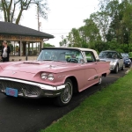 Dad brought his T-Bird. The Mini was having its roof re-painted.