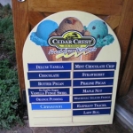Cedar Crest Ice Cream in many wonderful flavors!