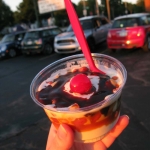 A junior-sized Snapper Sundae for dessert.