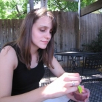 Jenny stops eating just in case I take a bad photo.