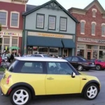Bessie searches for a parking spot close to our destination