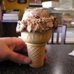 Monster Tracks ice cream - oreos, peanut butter cups, delicious!