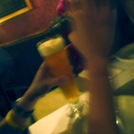 Surreal beer pouring.