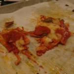 We most nearly finished the entire pizza. Anthony tried, but failed. Awww.
