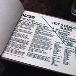 The Pizza Menu.