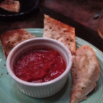 FINALLY! The delicious garlic bread has arrived.