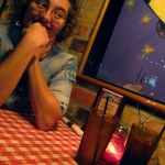Jenni and mood lighting.