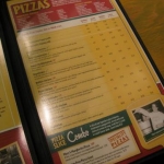 The menu