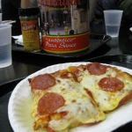 There's the pizza! It's pretty good.