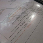 The dessert menu. 