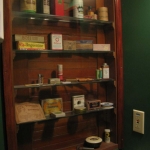A stop in the bathroom reveals even more old time goodies.
