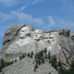 The view of Rushmore from outside the park.