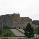Crazy Horse. We were too cheap to go in and see another unfinished mountain sculpture. 