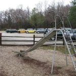 A lonely slide.