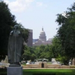 A view of the Capitol.