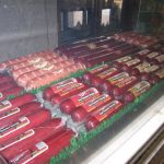 Cases of Usingers Sausage. Cases of Usingers Sausage.