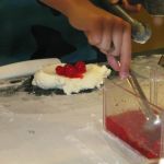 I try cherries in my cheesecake ice cream. I try cherries in my cheesecake ice cream.