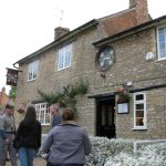 After a short walk, we arrive at the Rose & Crown After a short walk, we arrive at the Rose & Crown