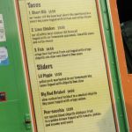 The menu. The menu.
