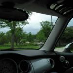 Sitting in the car at Frame Park on the Fox River Waukesha Sitting in the car at Frame Park on the Fox River Waukesha