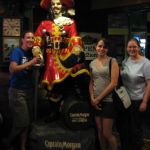 Captain Morgan greets us at the door. Captain Morgan greets us at the door.