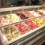 Lots of flavors of gelato, but unfortunately they don't match the "Today's Flavors" listed on Paciugo.com. Lots of flavors of gelato, but unfortunately they don't match the "Today's Flavors" listed on Paciugo.com.