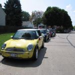 Bessie meets up with the other MINIs before we convoy to the State Fair grounds. Bessie meets up with the other MINIs before we convoy to the State Fair grounds.