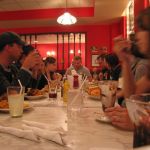 The Club enjoying their meal. The Club enjoying their meal.