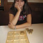 While waiting for food, Jenny and I play tic-tac-toe. What will the next move be! While waiting for food, Jenny and I play tic-tac-toe. What will the next move be!