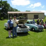 My parents, my dad's Cortina, and surprisingly, another Cortina