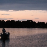 Boat on Fowler Lake.