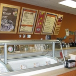 We\'re greeted by the 32 flavors of Chocolate Shoppe Ice Cream.