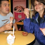 Jenny and Brian enjoy their concoctions.