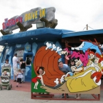 The Flintstones Drive-in does serve Bronto Burgers. I imagine they're a bit smaller than pictured.