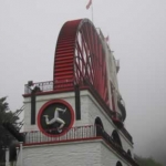 The Laxey Wheel - once used for pulling water out of the mines