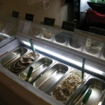 Gelato, reduced to 3 flavors for these cold autumn nights.