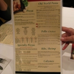 The menu