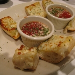 The cheesy bread. Looking so good, a few disappeared before I could take a photo.
