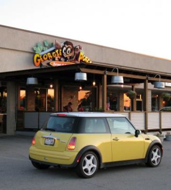 Bessie speeds to Geogie Porgie's in Oak Creek, Wisconsin.
