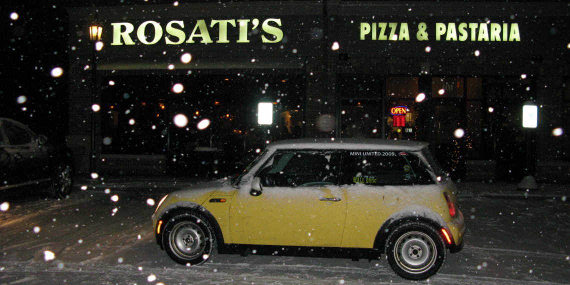 Due to a snowstorm, Bessie takes us to local favorite, Rosati's.