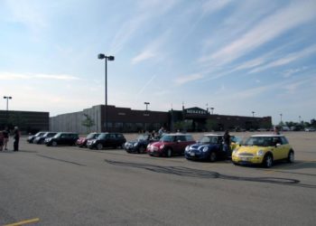 The MINIs meet at Kohls in Johnson Creek, Wisconsin.