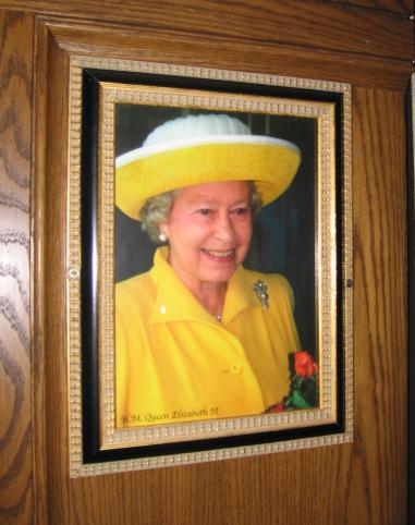 John Hawks Pub was kind enough to put up a photo of Bessie on their wall. Wait, no, thats the Queen. Sorry...