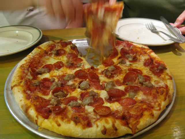 Oh, such delicious pizza!