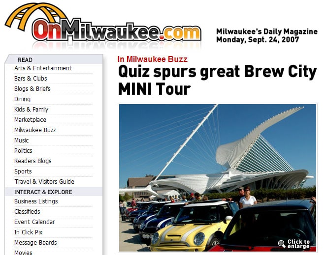 Milwaukee MINIs on OnMilwaukee.com