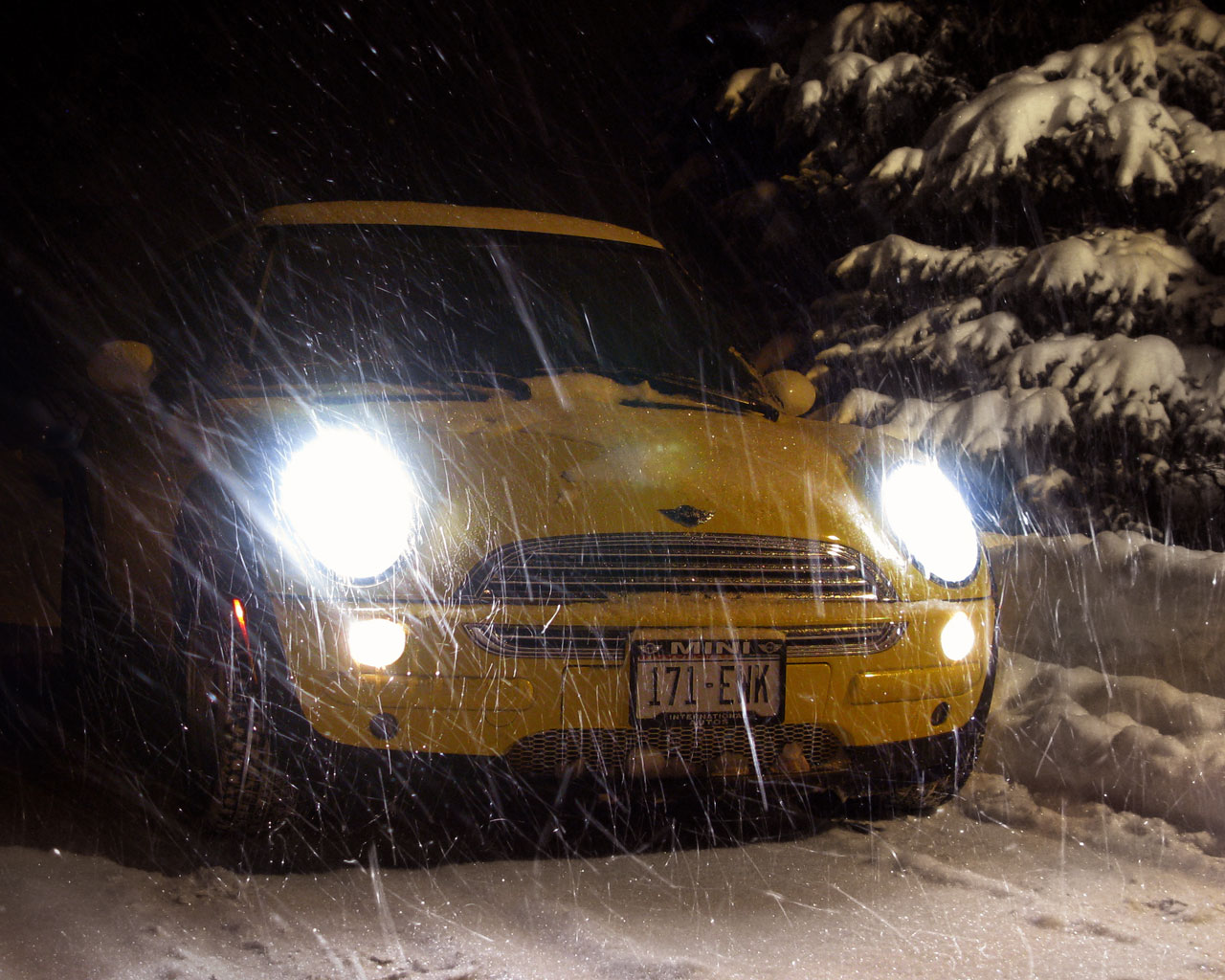 Driving on a Winter's Night.